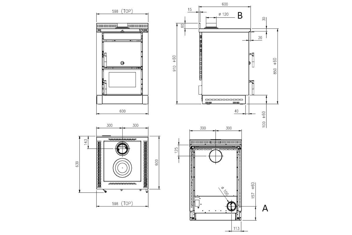 Einbau-Holzherd Vicenza Evo von La Nordica